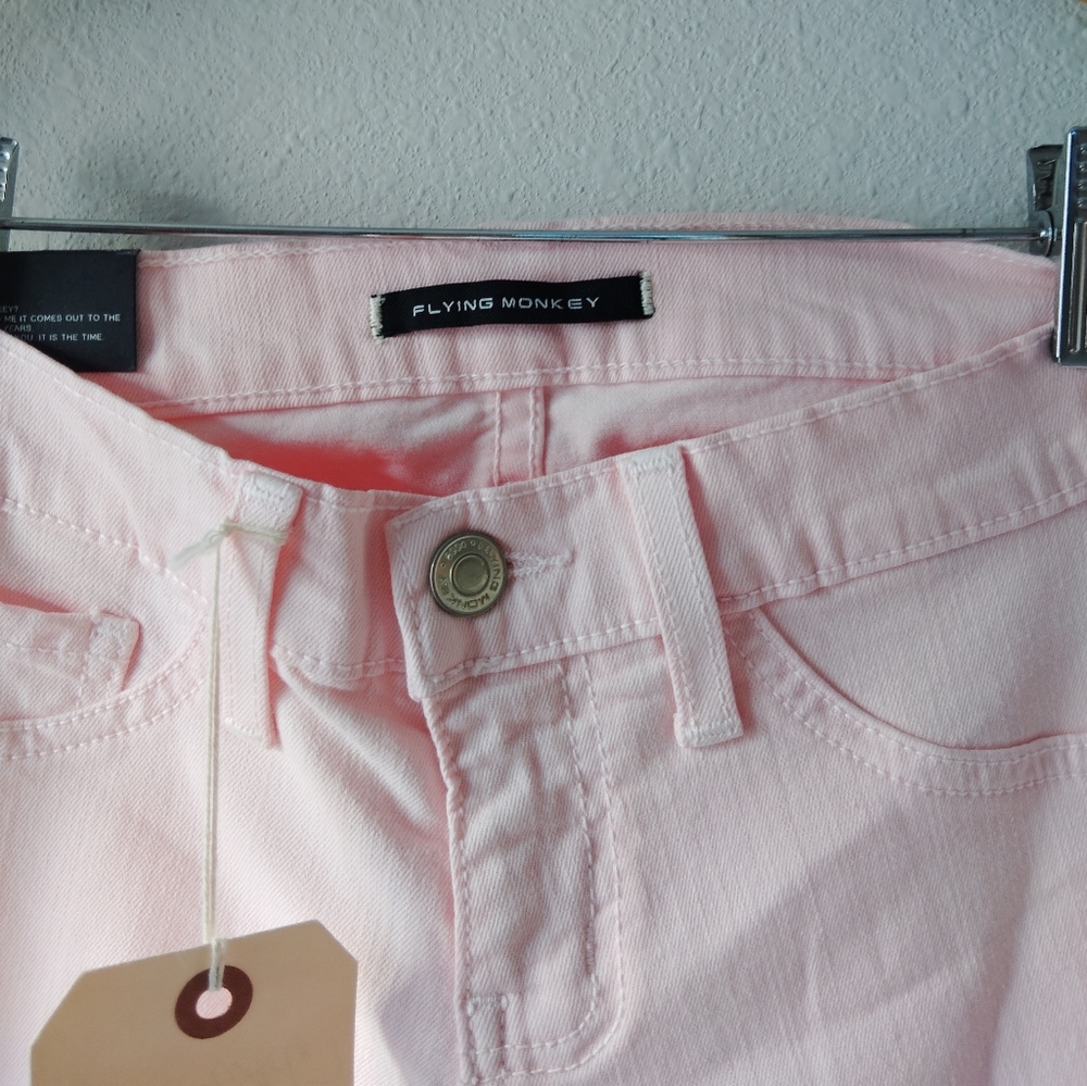 Flying Monkey Light Pink Skinny Jeans - Picture 3 of 6